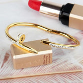 Nail Golden Fashionable Bracelet